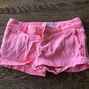Abercrombie kids coral girls shorts